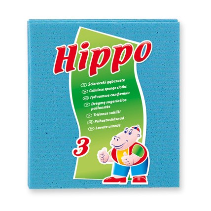 Hippo серветка губчата 3 шт. 16x15.6 см